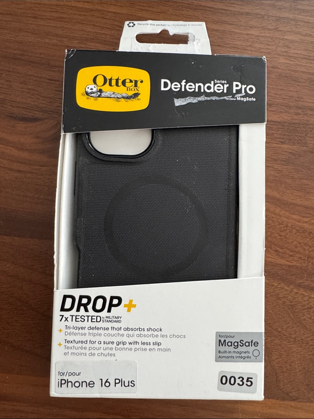 OtterBox Defender Pro MagSafe iPhone 16 Plus Case - Black